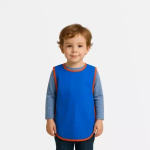 School Tabards (Blue + Orange Trim)